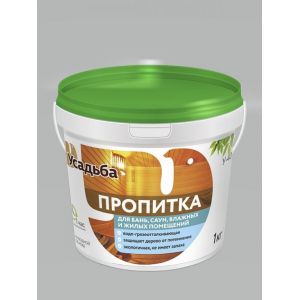 Пропитка для бань, саун, влажных и жилых помещений "Усадьба-409" 1кг