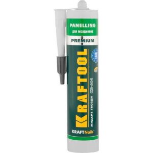 Клей монтажный KRAFTOOL KraftNails Premium KN-604, для молдингов, панелей и керамики, 310мл