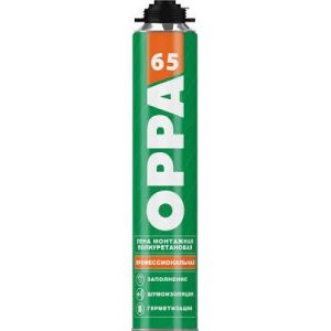 Пена монтажная OPPA 65, всесезонная 850 мл