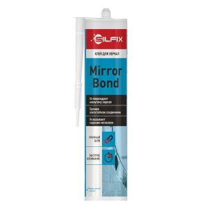 Клей для зеркал, бежевый (каучуковый), 290 мл, SilFix Mirror Bond 