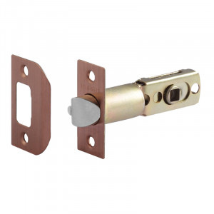 Защелка дверная 60мм для фалевых ручек Старая медь