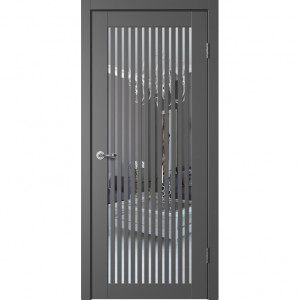 Дверь межкомнатная с зеркалом Classic С7 Графит Дверь межкомнатная с зеркалом Classic С7 Графит