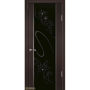 Дверь межкомнатная Кристалл Венге полосатый